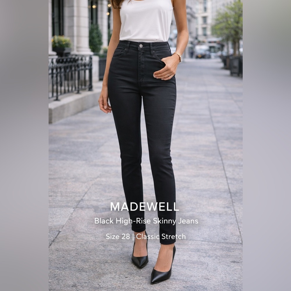 Madewell Classic Black High-Rise Jeans
